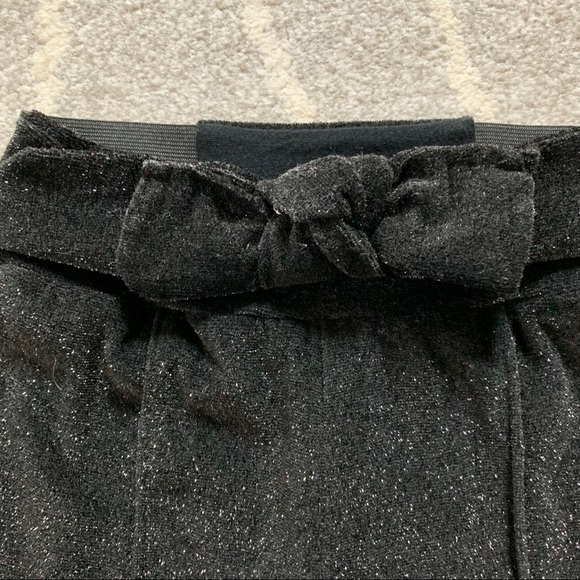 Oshkosh Genuine Kid Black Sparkle Velvet Sweatpant - Picture 3 of 5